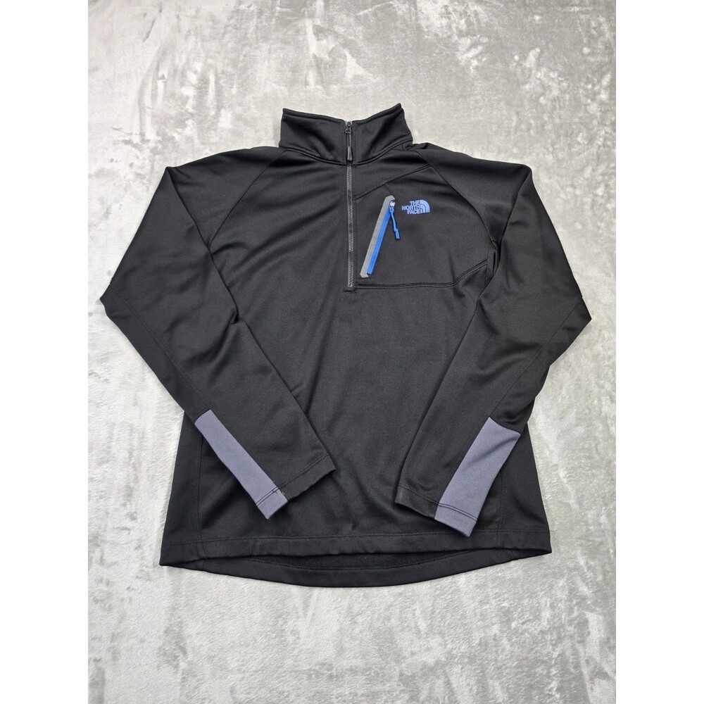 The North Face 1/4 Zip Fleece Pullover Men’s Outdoors Adventure Black LARGE